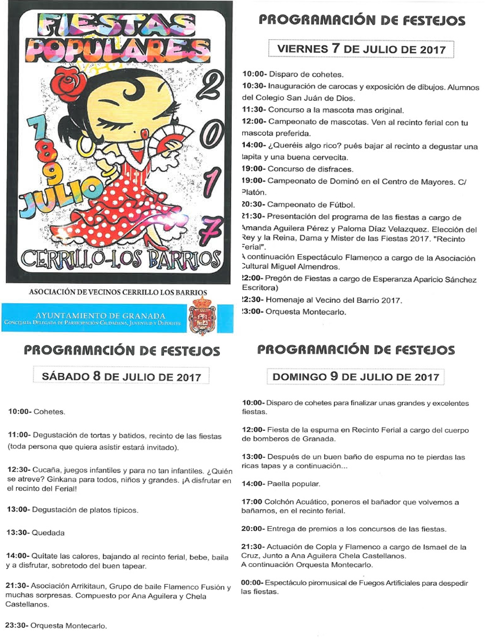 ©Ayto.Granada: Enredate: Fiestas populares Cerrillo-Los barrios